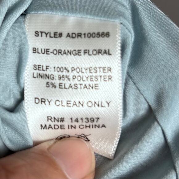 ASTR dress XS floral Milkmaid empire waist pixie blue cottagecore puff sleeve - Picture 10 of 10